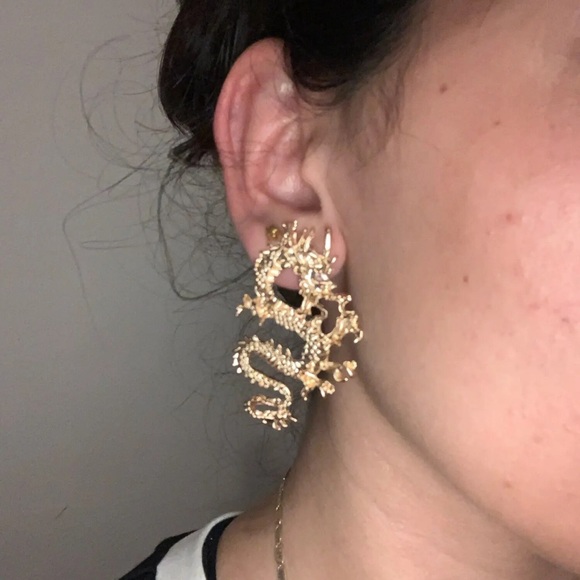 Sold Dragon earrings. New - Picture 5 of 7